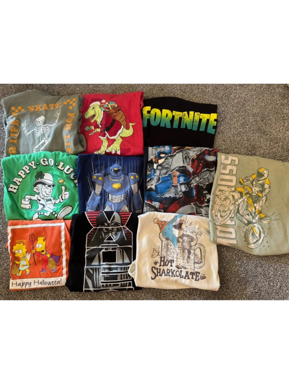 Lot of boy’s preloved shirts, various brands, sizes 6/7
